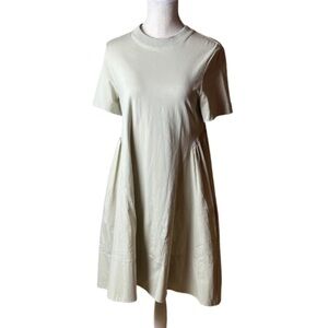 COS T-shirt dress with ruched side panels- Small